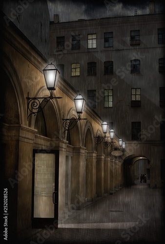 Cafe in a dark lane