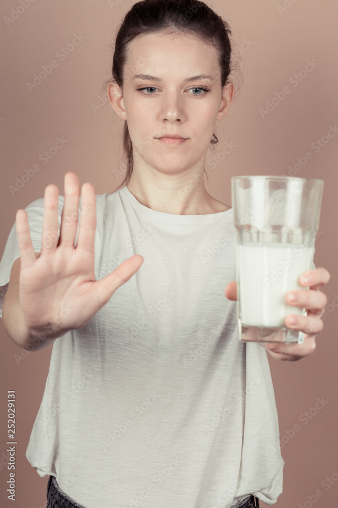girl drinks milk and is happy girl drinks milk and is happy