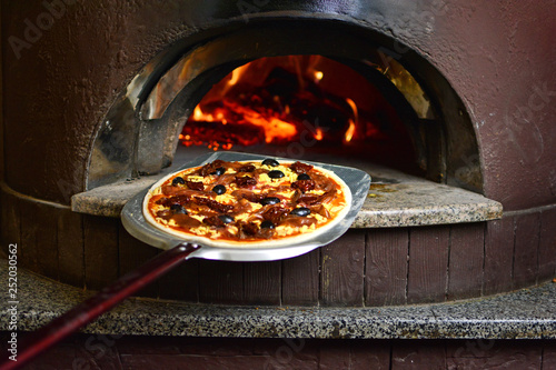 Italian pizza before visiting the wood-fired oven