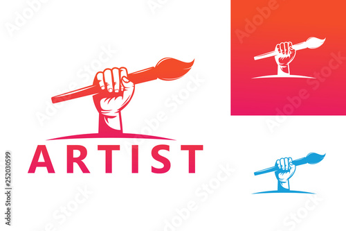 Artist Logo Template Design Vector, Emblem, Design Concept, Creative Symbol, Icon