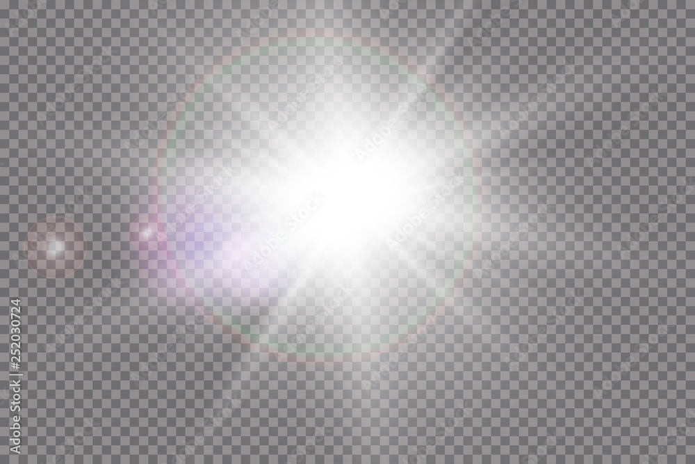 Vector transparent sunlight special lens flare light effect. Vector transparent sunlight special lens flare light effect.