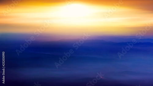 Abstract big explosion . Light from sky . Religion background . beautiful cloud . background sky at sunset and dawn .