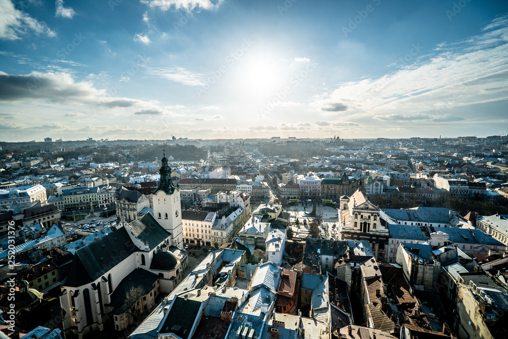 Lviv, panorama of the city