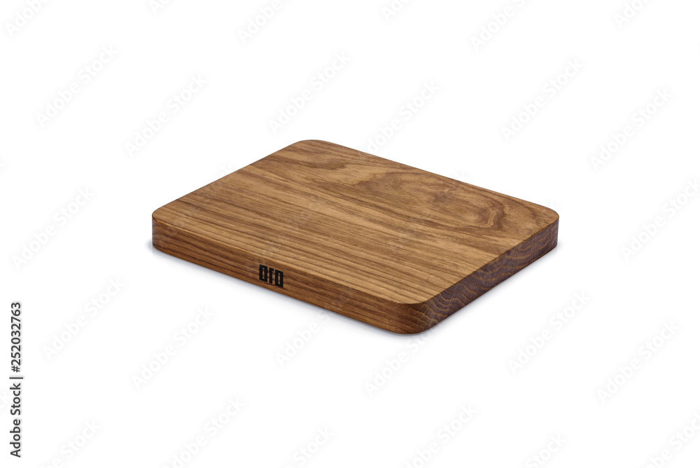 One wooden cutting Board on white background. Iisolate on white One wooden cutting Board on white background. Iisolate on white