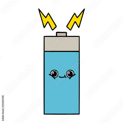 cute cartoon battery