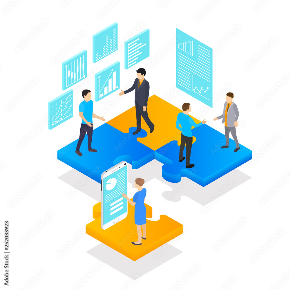 people and businessman in isometric view. people and businessman in isometric view.