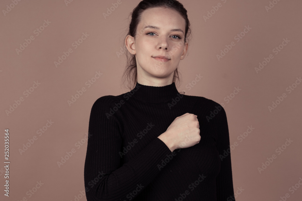 a girl is very positive a girl is very positive