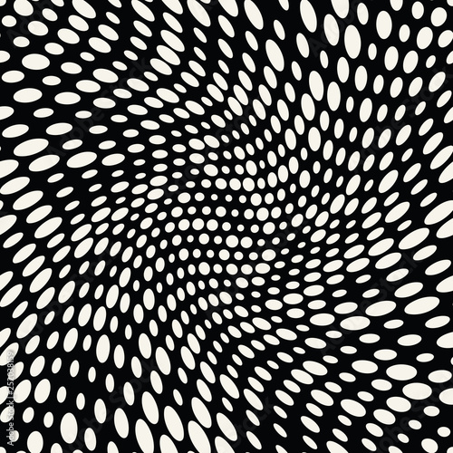 abstract seamless geometric halftone pattern