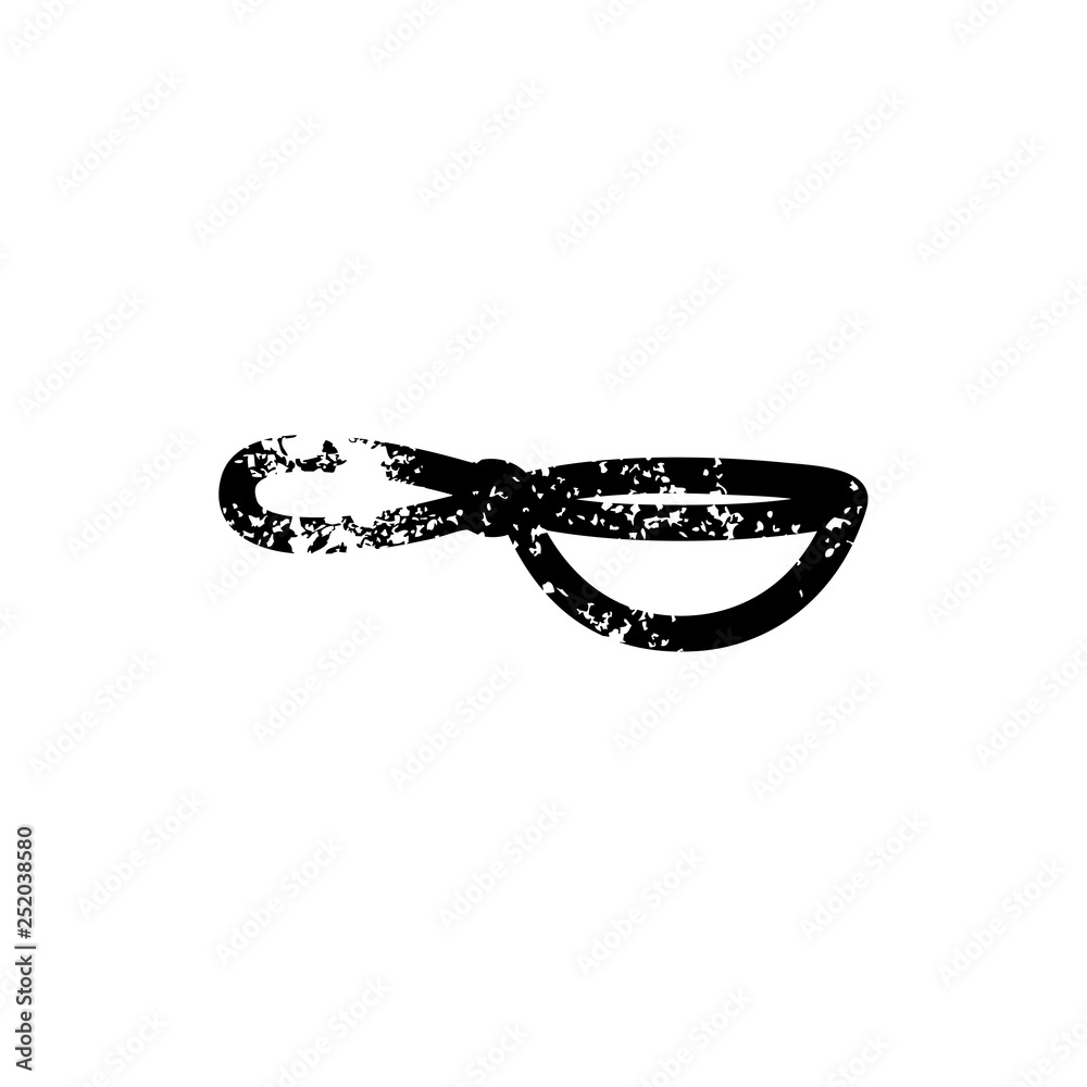 Fototapeta premium cooking wok distressed icon