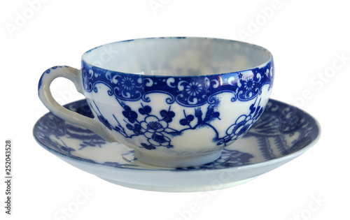Photography Antique porcelain cup and saucer