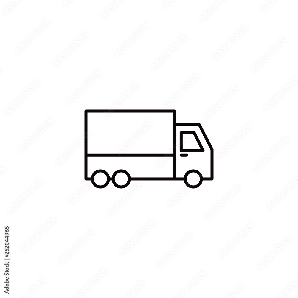 Fast delivery line icon