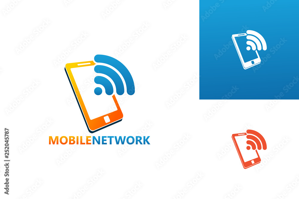 Mobile Network Logo Template Design Vector, Emblem, Design Concept, Creative Symbol, Icon Mobile Network Logo Template Design Vector, Emblem, Design Concept, Creative Symbol, Icon