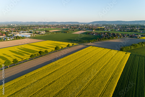 Luftaufnahme der Landschaft in Deutschland © Christian Schwier