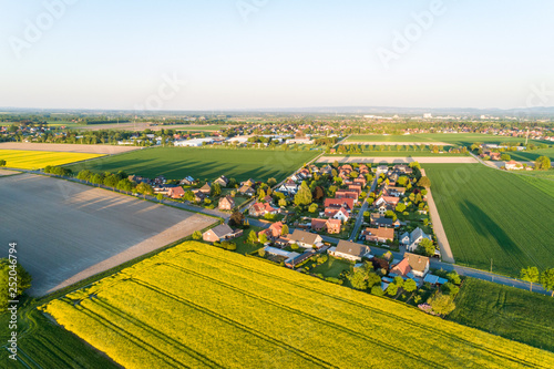 Luftaufnahme der Landschaft in Deutschland photo