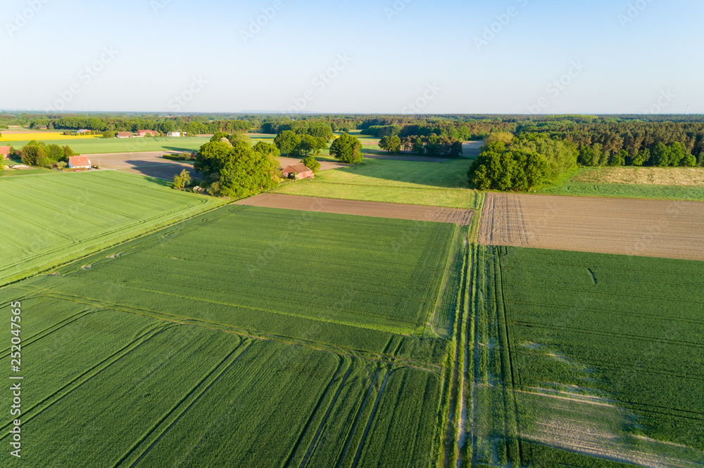 Luftaufnahme der Landschaft in Deutschland Luftaufnahme der Landschaft in Deutschland