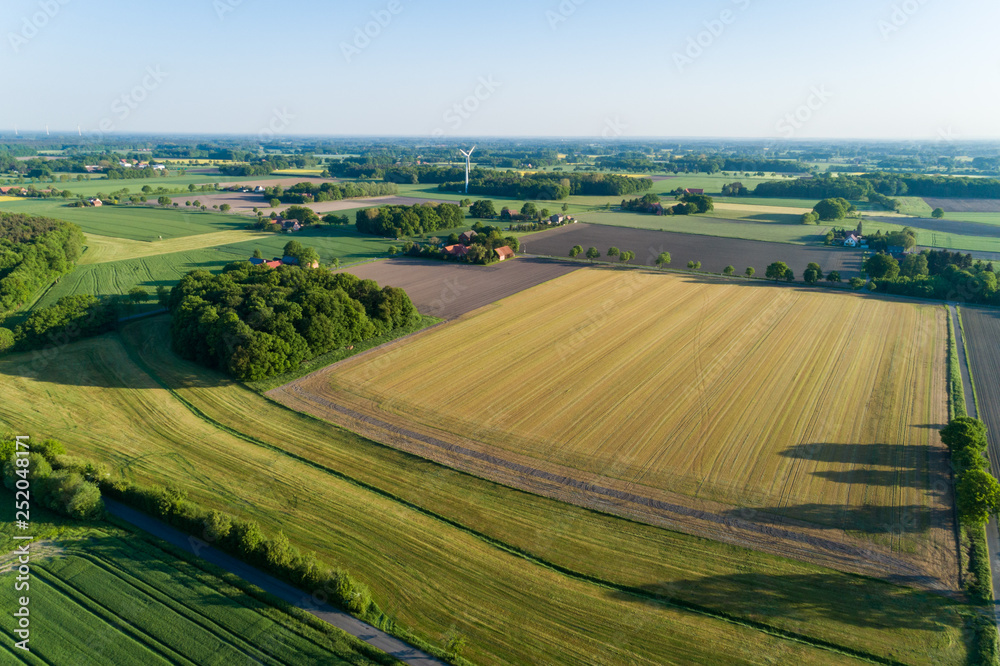 Luftaufnahme der Landschaft in Deutschland Luftaufnahme der Landschaft in Deutschland
