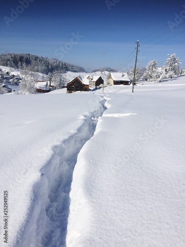 Appenzellerland im Winter, sonnig, klar, ruhig © Jitka