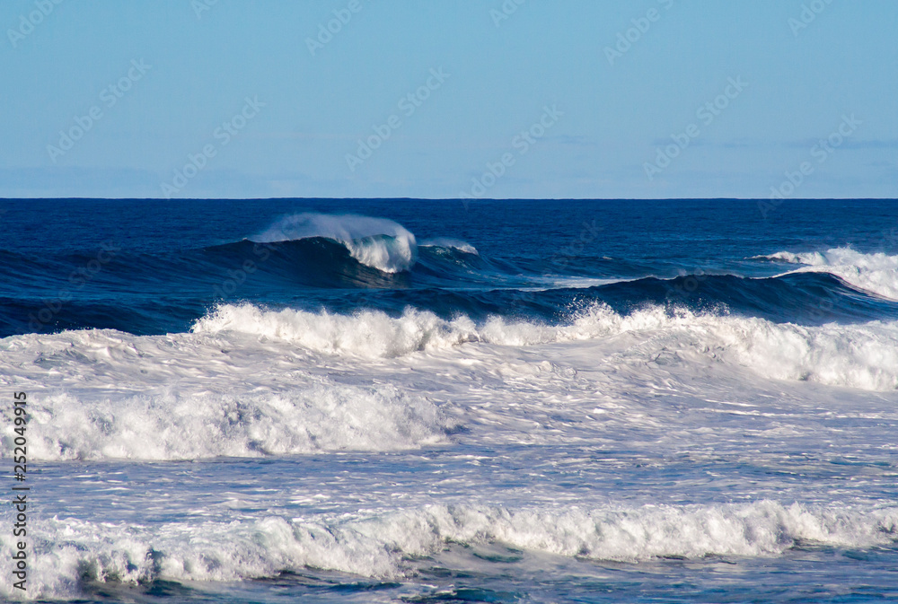 Crashed waves at the atlantic near tenerife