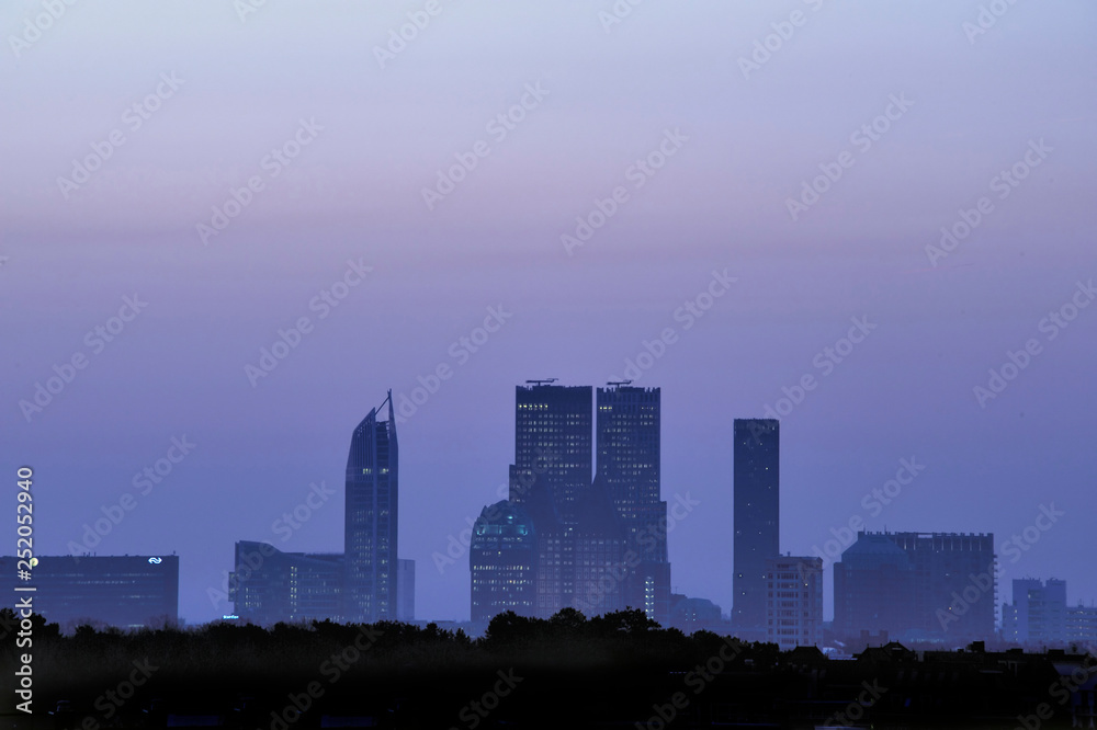 Fototapeta premium Skyline of the Hague, Den Haag, Holland