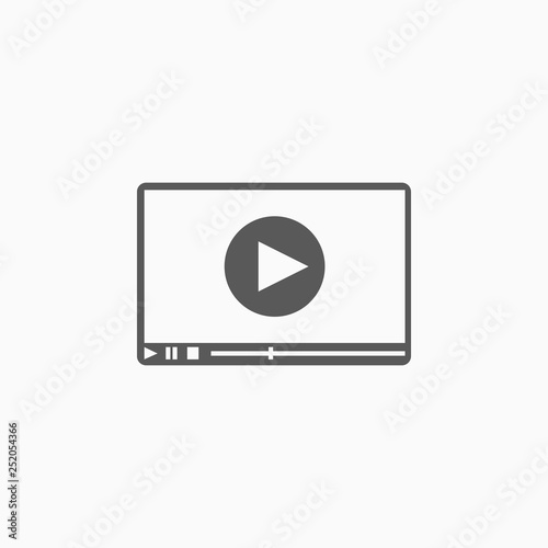 video icon, play vector