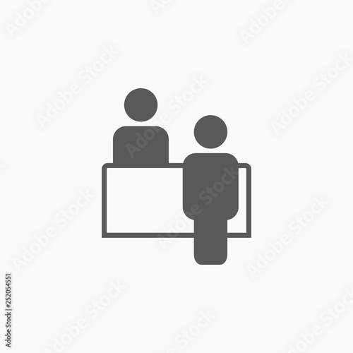 customer service desk icon