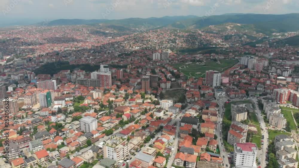 Aerial Serbia Kosovo Pristina June 2018 Sunny Day Mavic Air Aerial video of downtown Pristina in Serbia on a beautiful sunny day. Aerial Serbia Kosovo Pristina June 2018 Sunny Day Mavic Air Aerial video of downtown Pristina in Serbia on a beautiful sunny day.