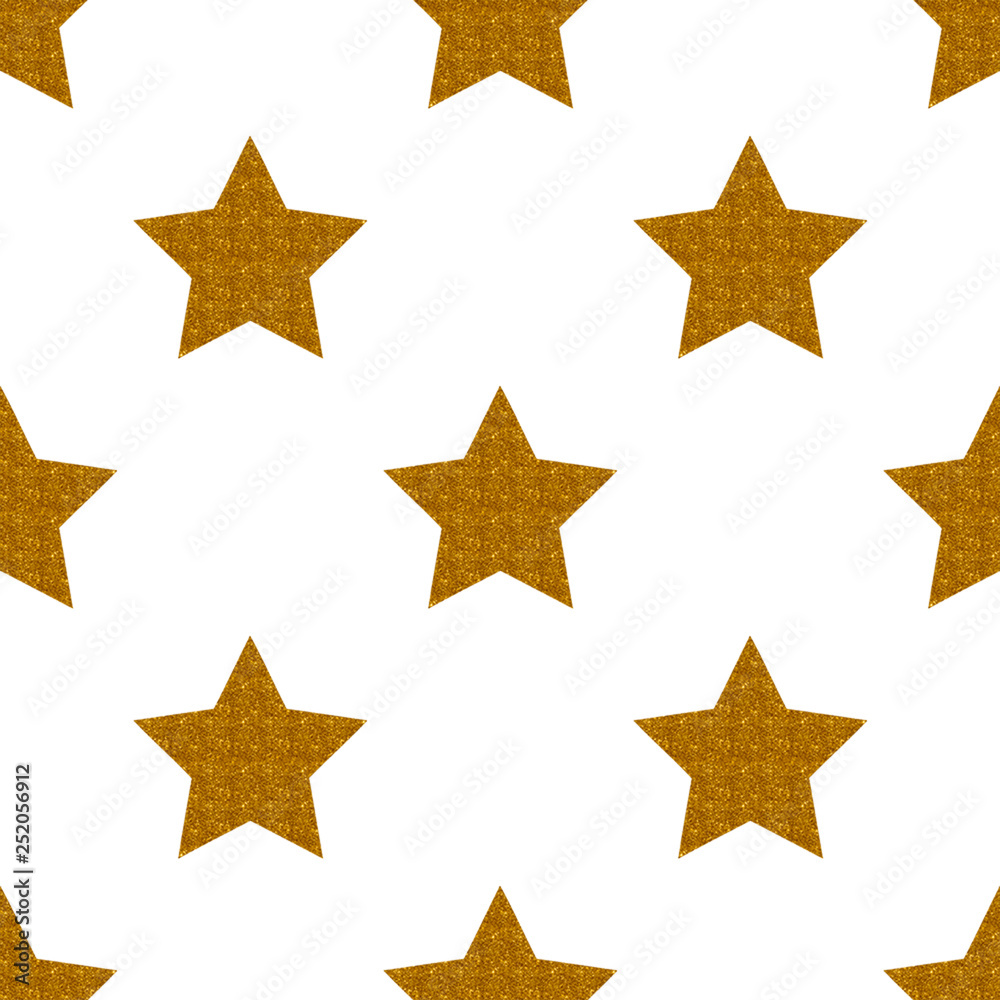 Gold star seamless pattern Gold star seamless pattern