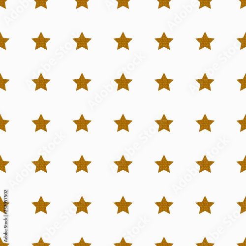 Gold star seamless pattern