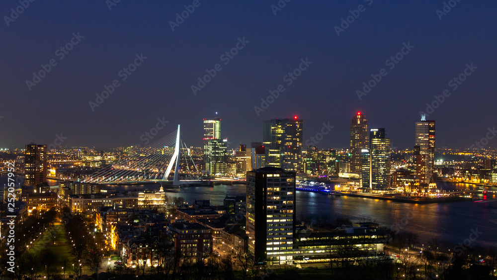 Rotterdam city night