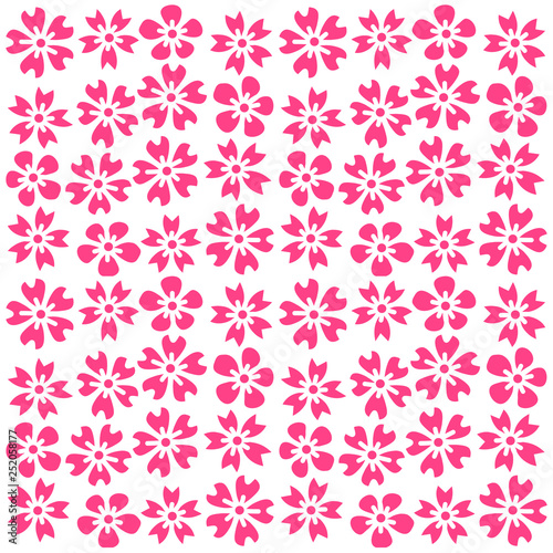 Sakura Cherry Blossom Vector Patterbn