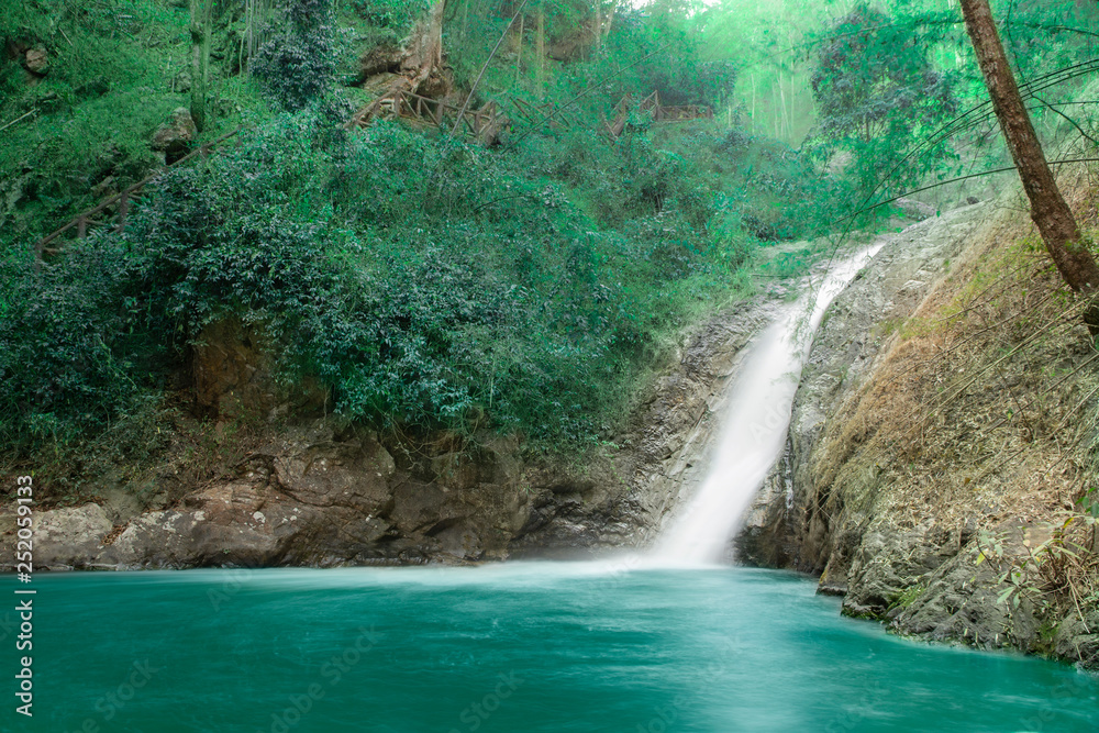 chae son waterfall at chae son nation park, Lampang Thailand - Beautiful waterfall landscape. chae son waterfall at chae son nation park, Lampang Thailand - Beautiful waterfall landscape.