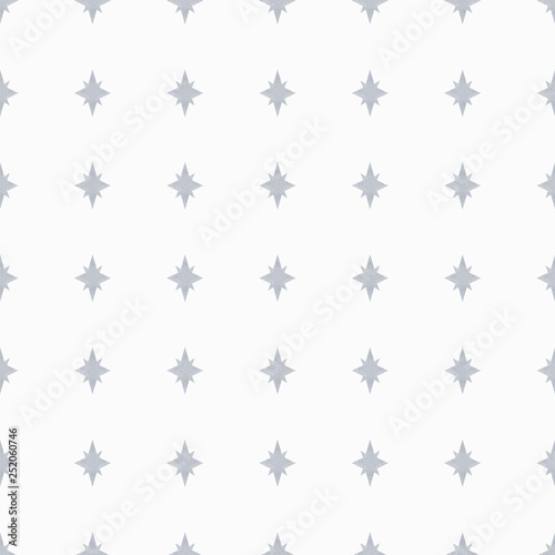 Silver star seamless pattern