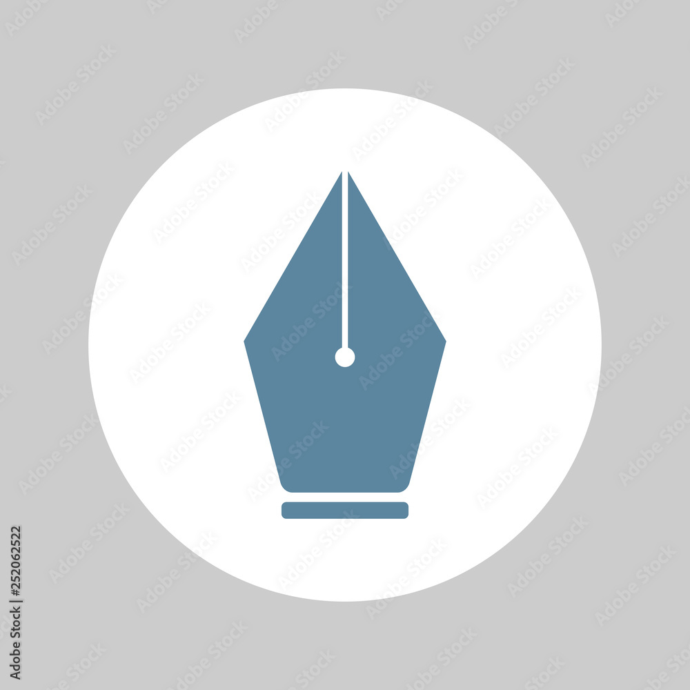 Fountain pen icon flat design. vector illustration. Fountain pen icon flat design. vector illustration.