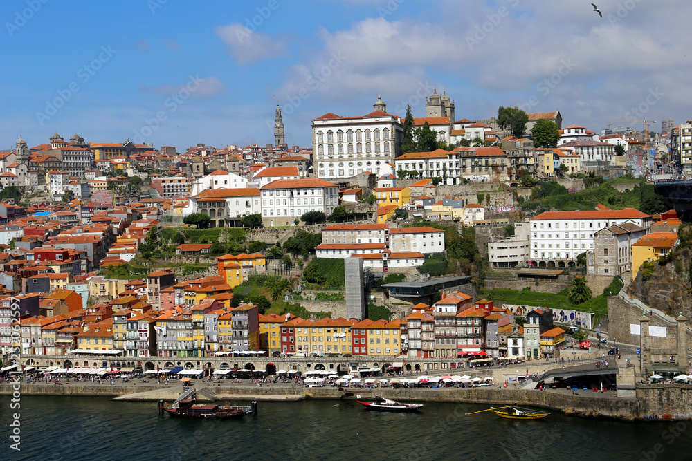 View of the Old city of Porto and the Douro river, Portugal