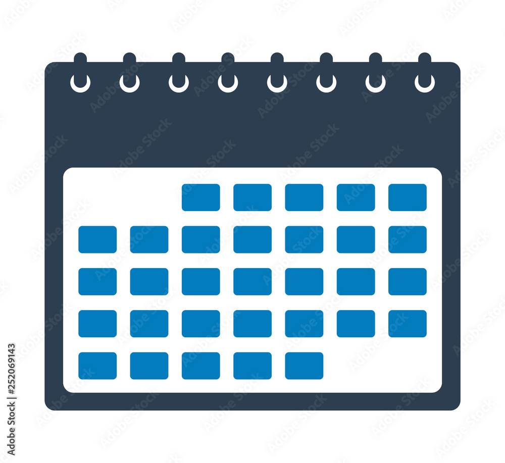 Calendar Icon. Flat style vector EPS. Calendar Icon. Flat style vector EPS.