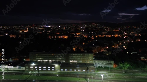 Wallpaper Mural Aerial Slovakia Kosice June 2018 Night 30mm 4K Inspire 2 Prores  Aerial video of downtown Kosice in Slovakia at night. Torontodigital.ca