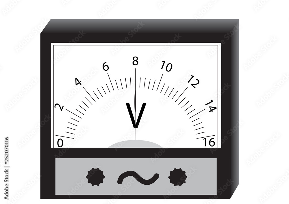 The voltmeter is a physical device for measuring the voltage in an electrical circuit. The voltmeter is a physical device for measuring the voltage in an electrical circuit.