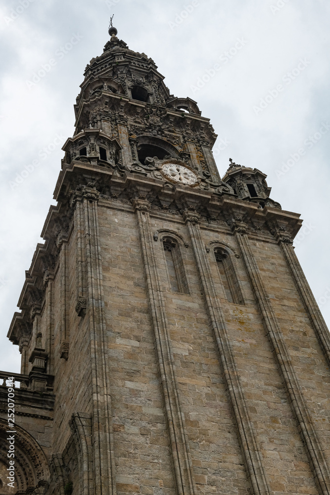 Santiago de Compostela cathedral facade detail
