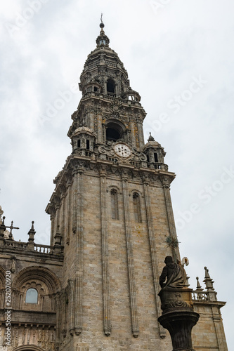 Santiago de Compostela cathedral facade detail © homydesign