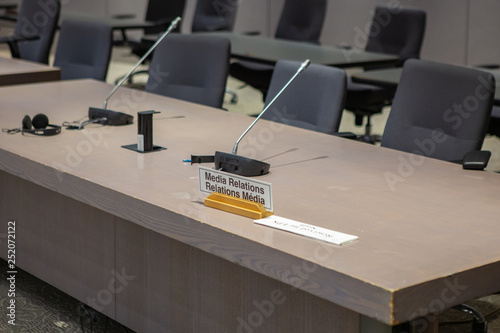 Ottawa CANADA - February 18, 2019: city assembly room of local parliament in Ottawa City Hall, Canada photo