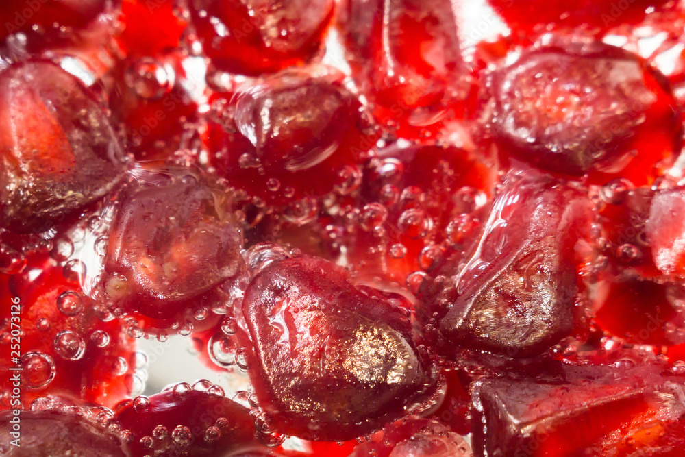 ripe pomegranate close-up ripe pomegranate close-up