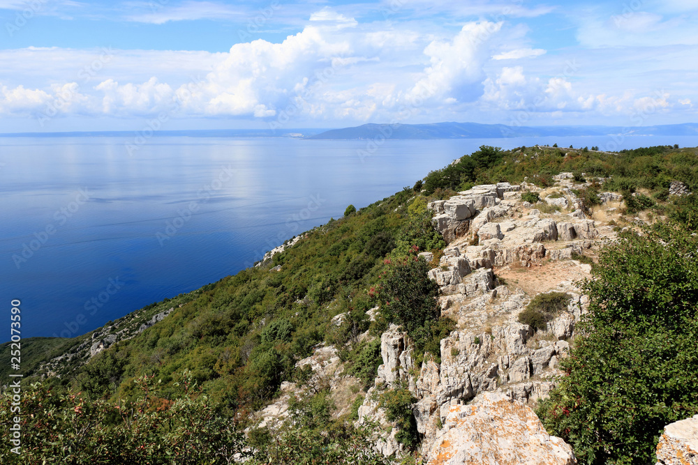 seaview from Lubenice, island Cres, Croatia seaview from Lubenice, island Cres, Croatia