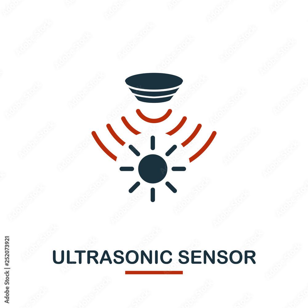 Ultrasonic Sensor icon from sensors icons collection. Creative two