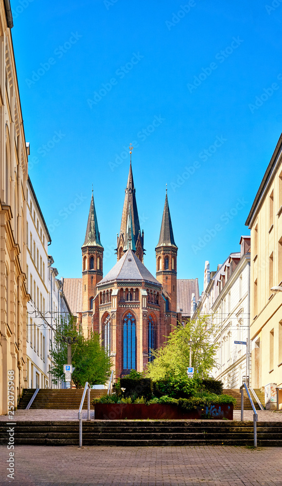 St. Paul Church in the old town of Schwerin.