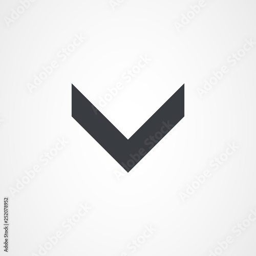 Free Download Arrow point down, arrow icon - GFXLoad