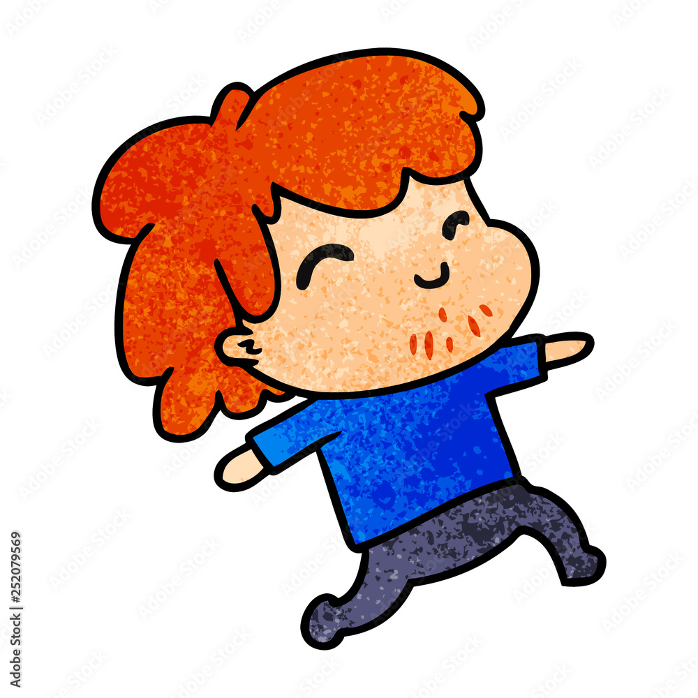 textured cartoon kawaii boy with stubble textured cartoon kawaii boy with stubble
