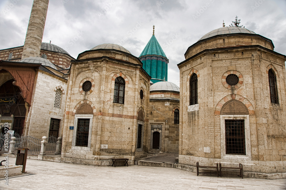 world locations,Asia,Europe,turkey,central anatolia, konya, The Mevlana museum