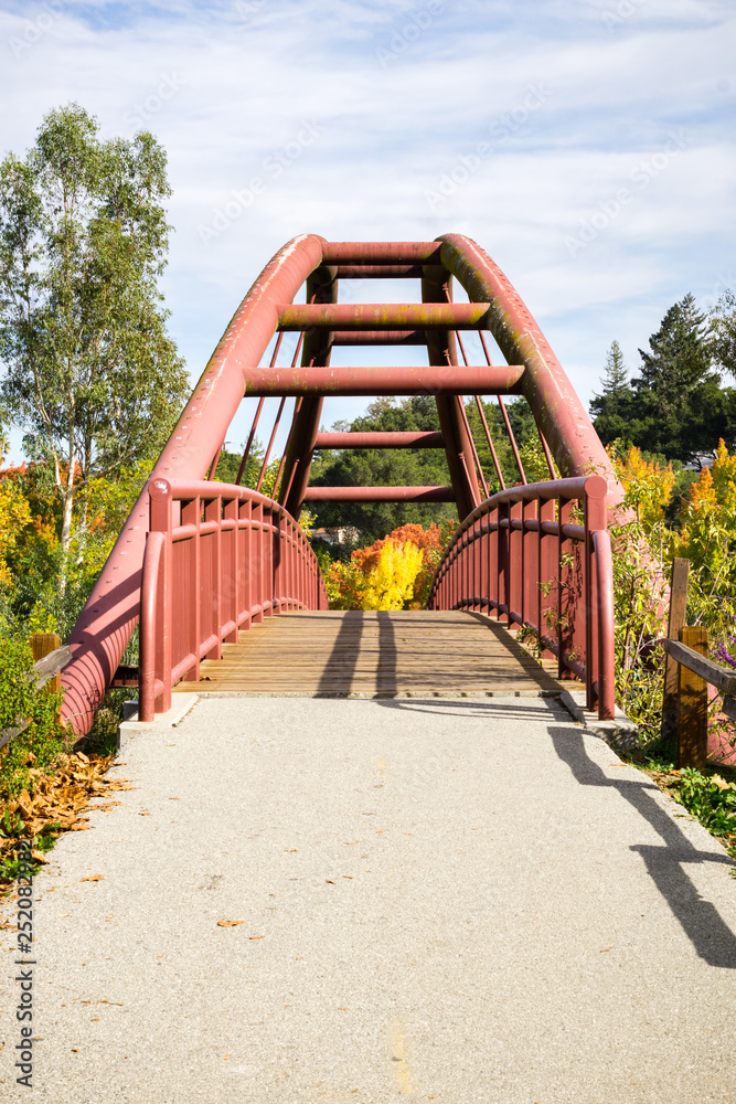 Bridge in Vasona Lake County Park, Los Gatos, San Francisco bay area, California Bridge in Vasona Lake County Park, Los Gatos, San Francisco bay area, California