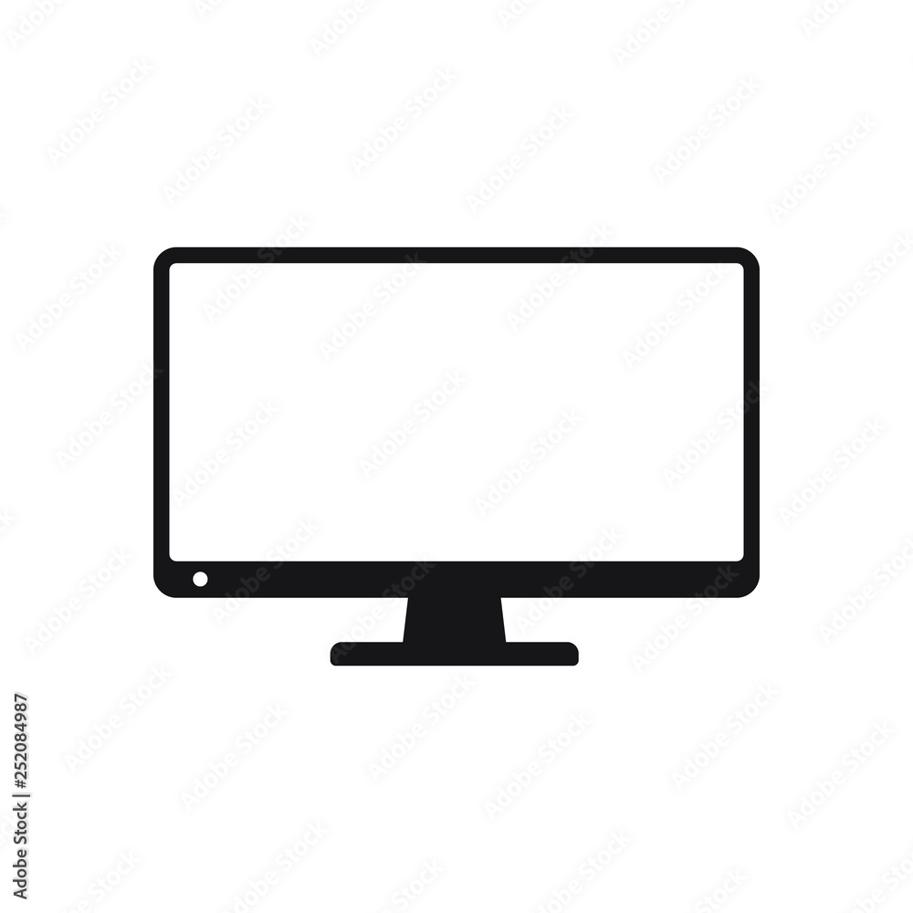Monitor icon, modern tv icon Monitor icon, modern tv icon