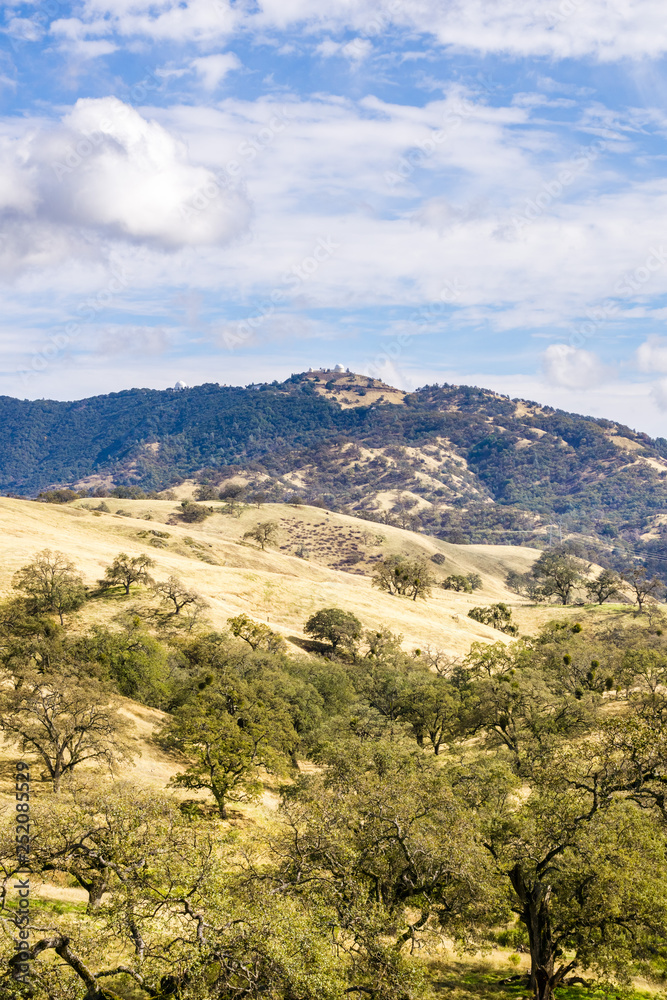 View towards Mount Hamilton in Joseph Grant County Park, San Jose, California